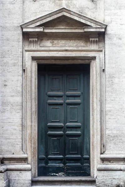 Front view of catholic church entrance — Stock Photo, Image