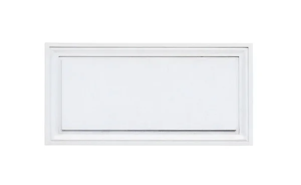 Quadratisch leere Marmortafel Schild isoliert auf weiß — Stockfoto