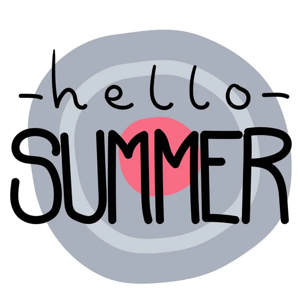 Zomer Cartoon belettering — Stockvector