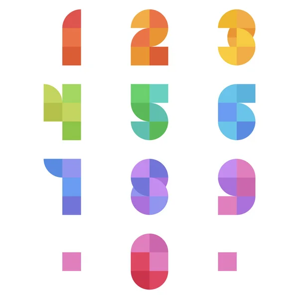 Düz geometrik tarzı vektör geometrik alfabesi