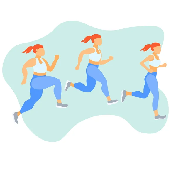 Runnig kişi illüstrasyon