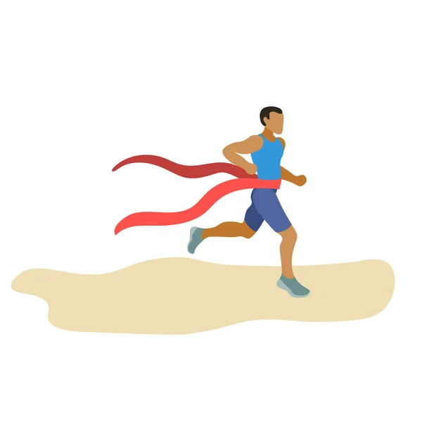 Illustration Runnig people — Image vectorielle