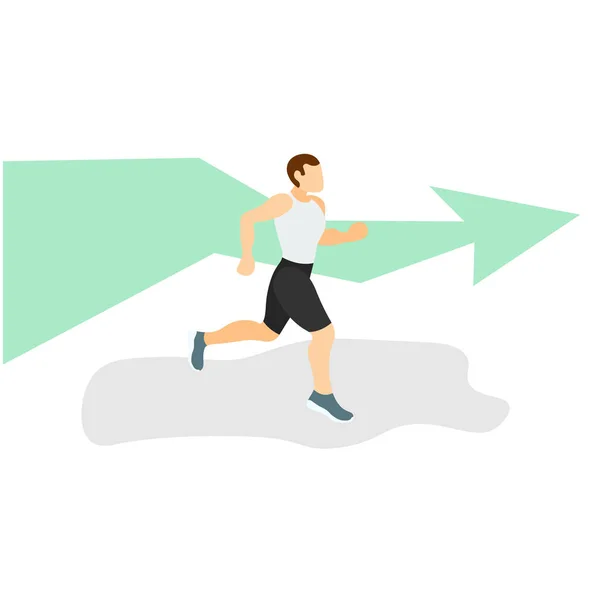 Illustration Runnig people — Image vectorielle