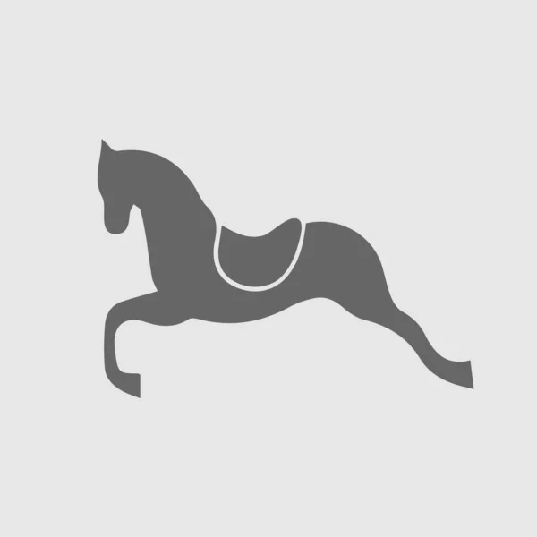 Ícone Vetor Cavalo Eps Ilustração Isolada Simples — Vetor de Stock