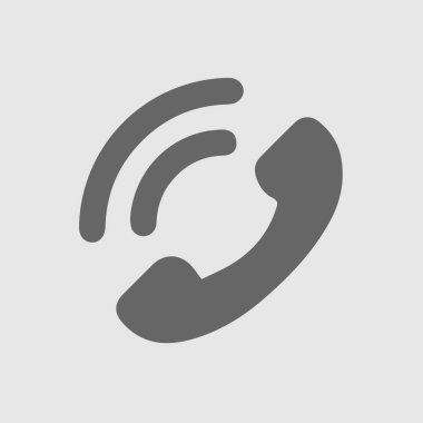 Telefon sembolü vektör simgesi 10 birim. Telefon simgesi.