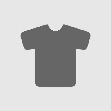 Tişört vektör simgesi 10 birim. Basit izole illüstrasyon.