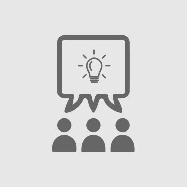 Takım çalışması vektör simgesi 10 puan. Şeffaf arkaplan üzerine iş fikri tartışması.