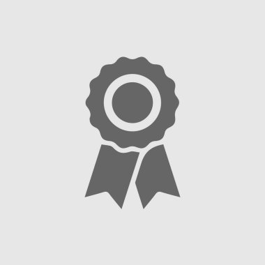 Kurdele vektör ikonlu rozet 10 birim. Sertifika. Sertifika damgası