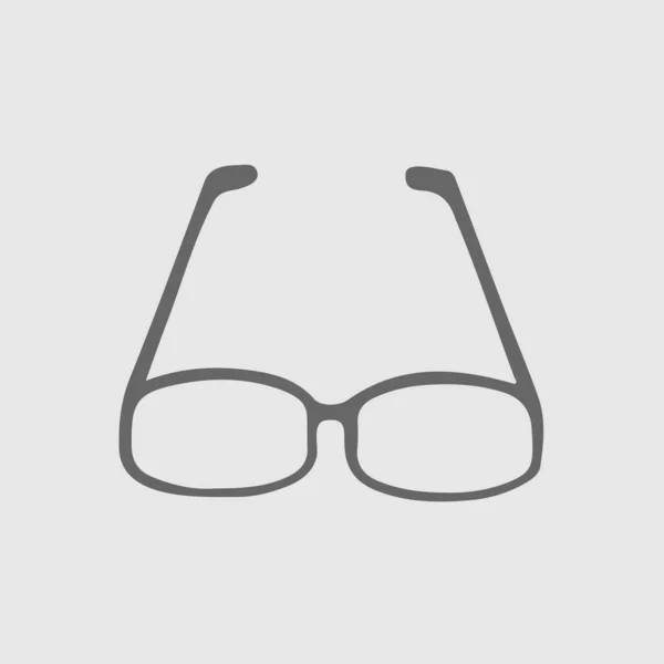 Ícone Vetorial Óculos Ilustração Vetorial Silhueta Simples Eps —  Vetores de Stock