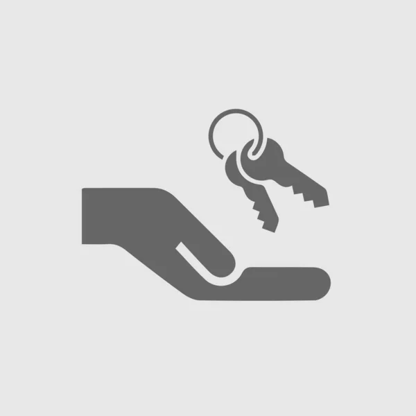 Schlüssel Der Hand Vektor Symbol Eps — Stockvektor