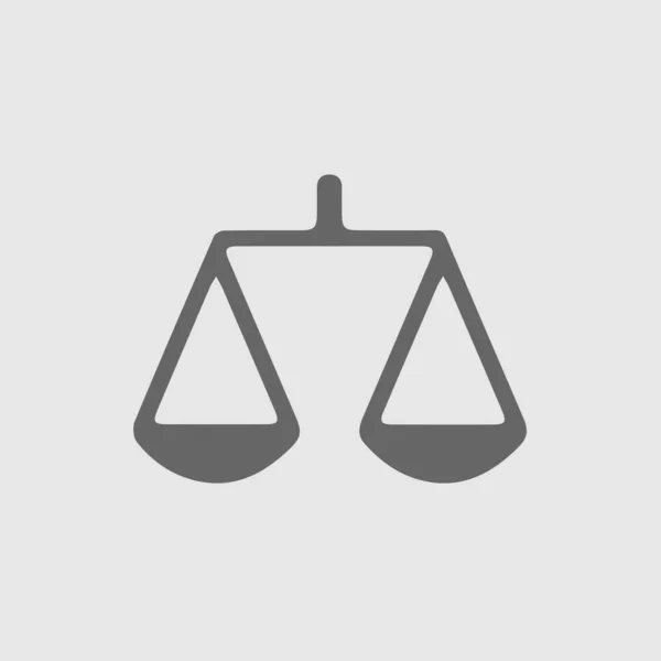 Σύμβολο Νόμου Διανυσματικό Εικονίδιο Εικονίδιο Βάρους Βάρος Απλό Απομονωμένο Λογότυπο — Διανυσματικό Αρχείο