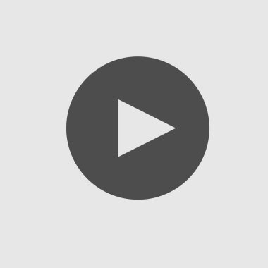 Düğme vektör simgesini oynat. Vektör illüstrasyonu EPS 10.