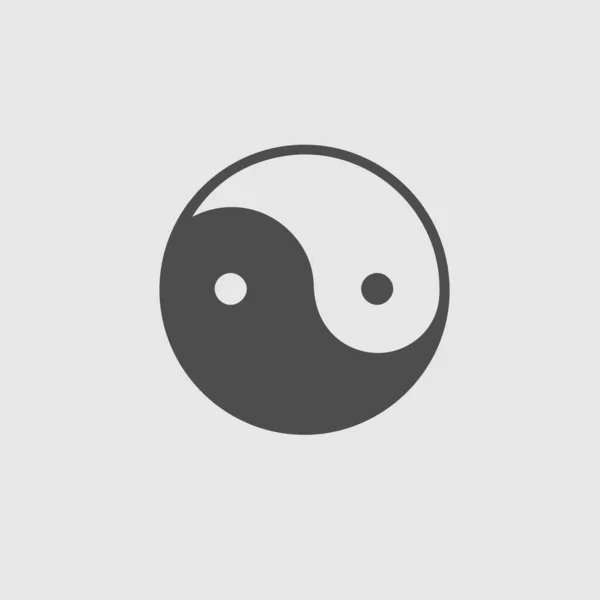 Ying Yang Symbolvektorsymbol Verctor Illustration Eps — Stockvektor