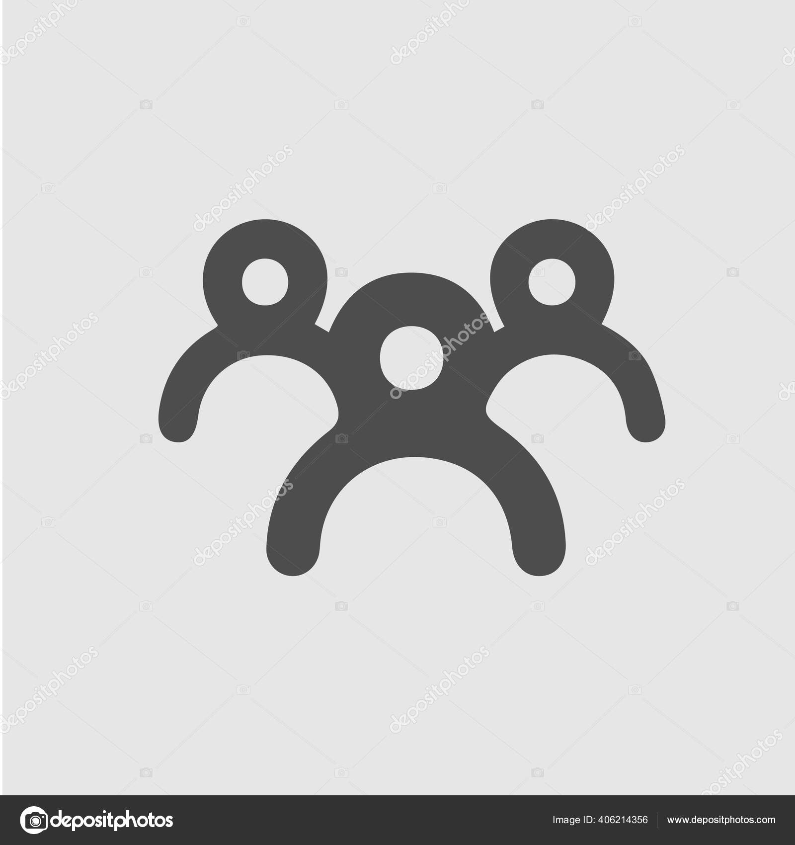 Ikon Vektor Kerja Tim Eps Tiga Siluet Pengusaha Tim Orang Stok Vektor C Vendakr 406214356