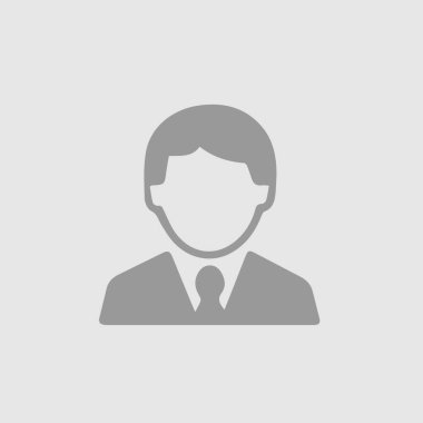 İş adamı avatar vektör ikonu 10 puan. Erkek boş yüzü basit izole edilmiş resim grafiği.