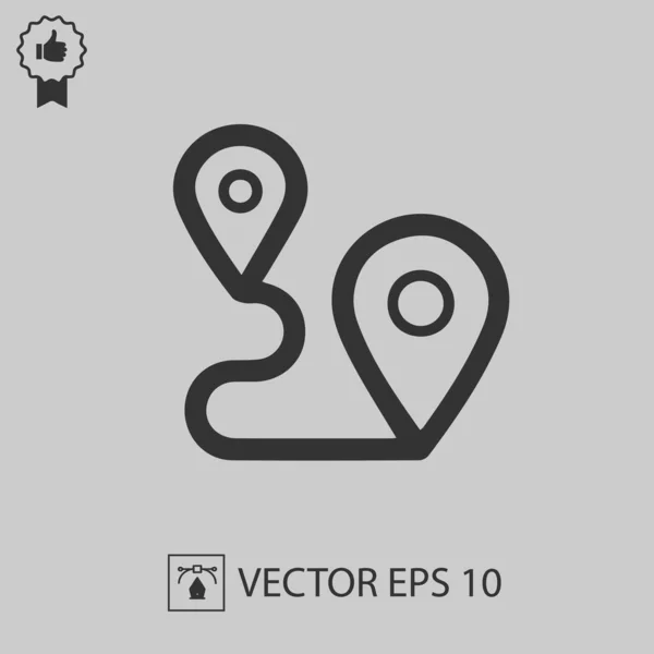 Mapa Puntero Vector Icono Eps — Vector de stock