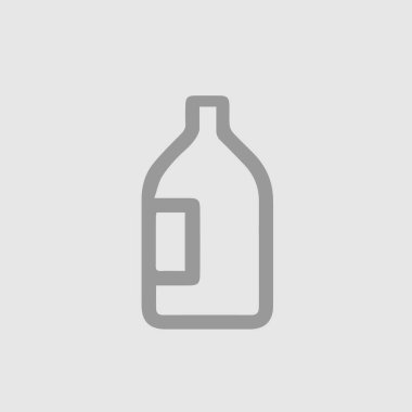 Şişe vektör simgesi 10 birim. Basit izole sembol piktogramı.