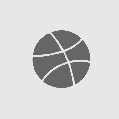 Basket topu vektör simgesi 10 puan. Basit izole resim grafiği.