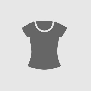Kadın gömlek vektör ikonu 10 puan. Basit izole sembol logosu.