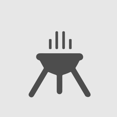 Izgara vektör simgesi. Basit izole resim grafiği.