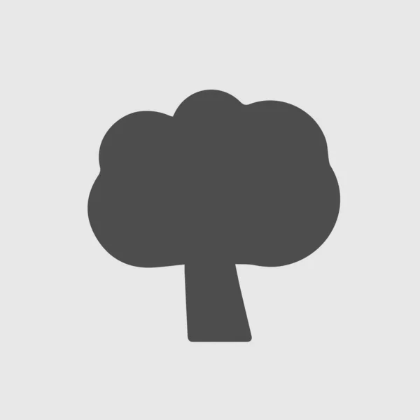 Eichenbaum Vektorsymbol Öko Symbol Einfaches Isoliertes Piktogramm — Stockvektor