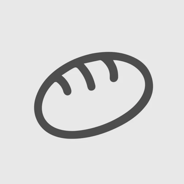 Ekmek vektör simgesi. Basit izole fırın sembolü pictogram.