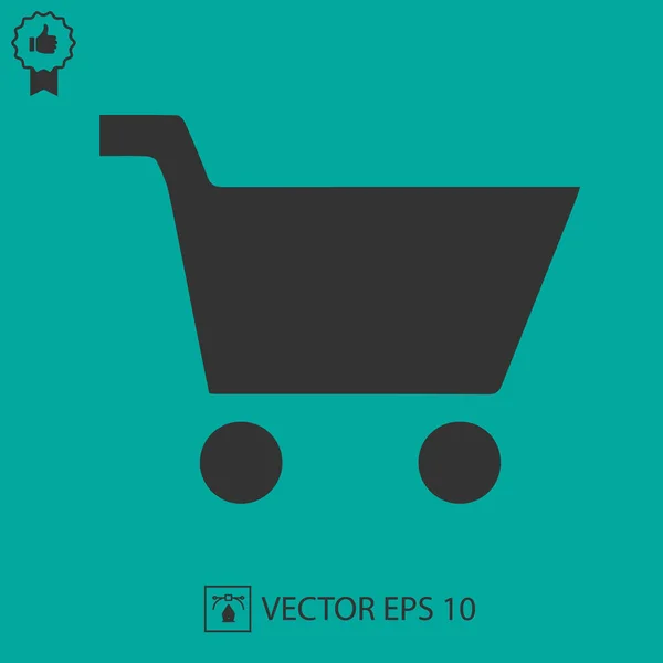 Carrito Compras Icono Vector Eps — Vector de stock