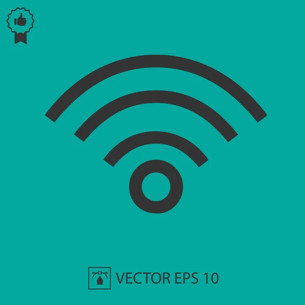 Wireless Internet Vector Icon Eps Symbol — Stock Vector