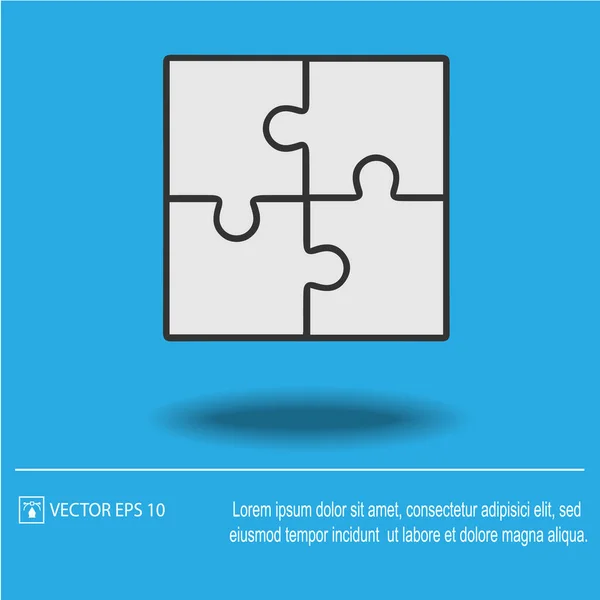 テンプレート 25 ピースのジグソー パズル ストックベクター C Human 306