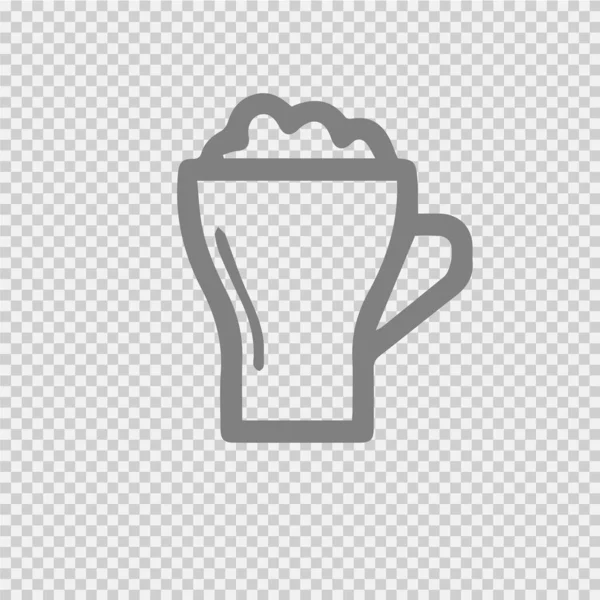 Cerveza Taza Vector Icono Eps — Vector de stock