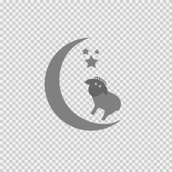 Ovce Měsíc Hvězdy Vektorové Ikony Eps10 Symbol Eid Mubarak — Stockový vektor