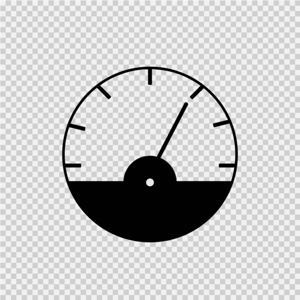 Tachometer Vector Icon Eps Speedometer Illustration — Stock Vector