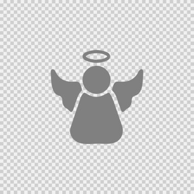 Melek vektör ikonu 10 'u öldürüyor. Basit izole illüstrasyon.