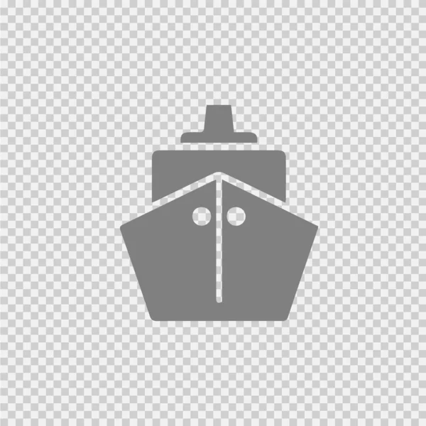 Корабель Вектор Значок Eps Парочка Перед Простою Піктограмою — стоковий вектор