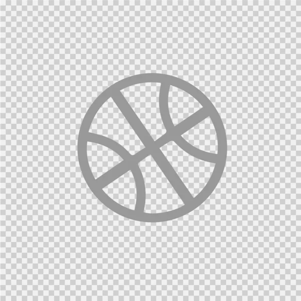 Μπάσκετ Μπάλα Απλό Απομονωμένο Διάνυσμα Εικονίδιο Eps — Διανυσματικό Αρχείο