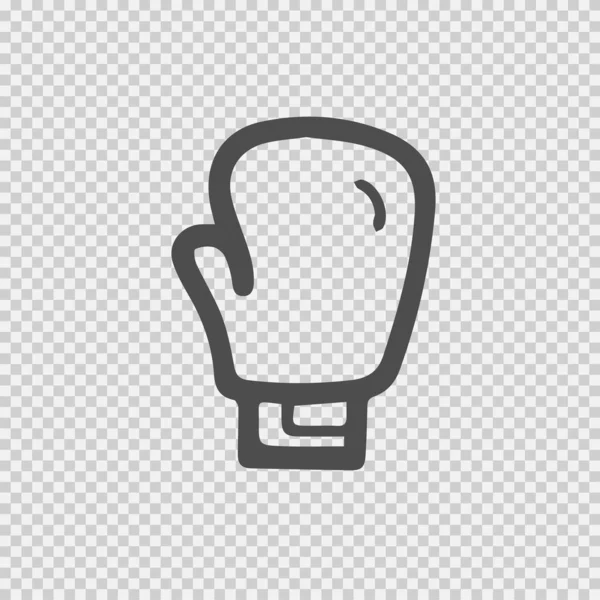 Boxhandschuh Ikone Folge Einfaches Isoliertes Symbol Piktogramm — Stockvektor