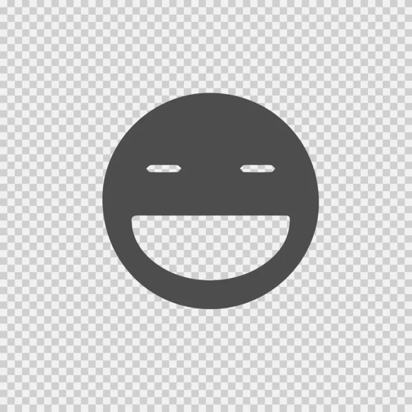 Smile Face Vector Icon Eps Emoji Simple Isolated Pictogram — Stock Vector