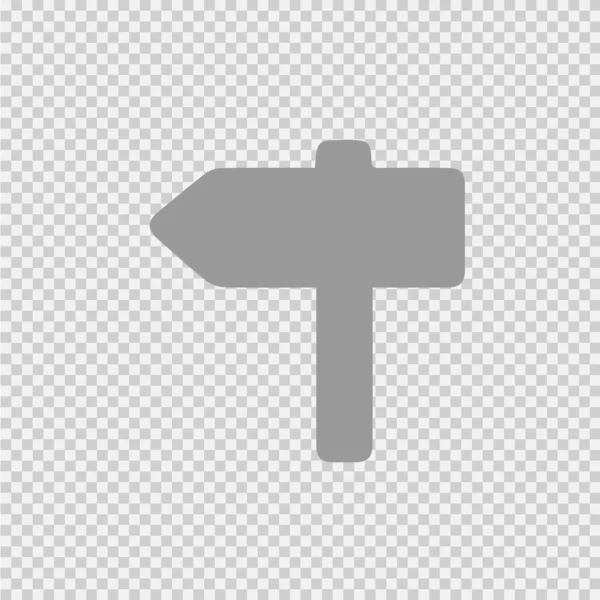 Signo Icono Madera Vector Eps Letrero Informativo Simple Pictograma Aislado — Vector de stock