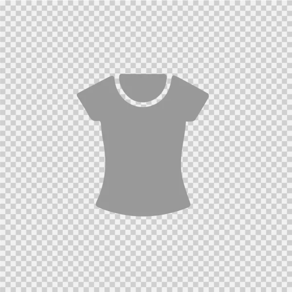 Ícone Vetorial Camisa Mulher Logotipo Símbolo Isolado Simples — Vetor de Stock