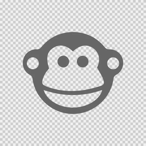 Monkey Vector Icon Chinese Year Zodiac Symbol 2016 — Stock Vector