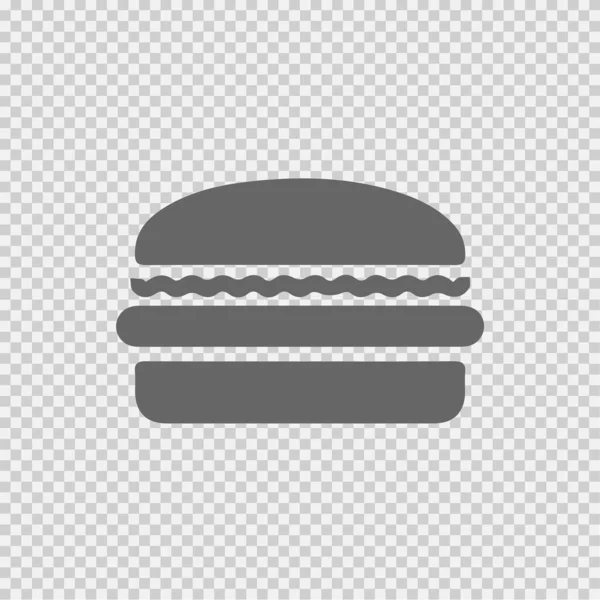 Burger Vektor Ikon Gyorsétterem Szimbólum Vektor Illusztráció Eps — Stock Vector