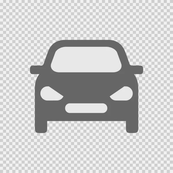 Coche Icono Vector Frontal Eps Ilustración Aislada Simple — Vector de stock