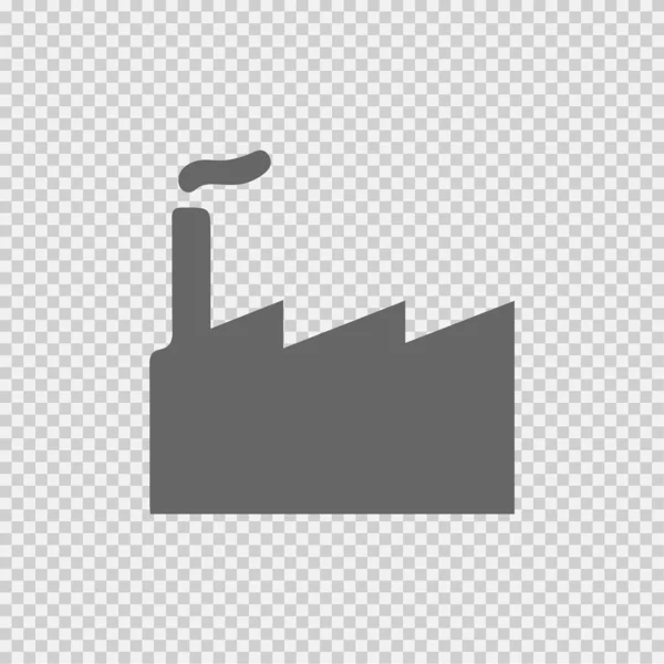 Icono Vector Fábrica Eps Símbolo Industrial Central Eléctrica Ilustración Aislada — Archivo Imágenes Vectoriales