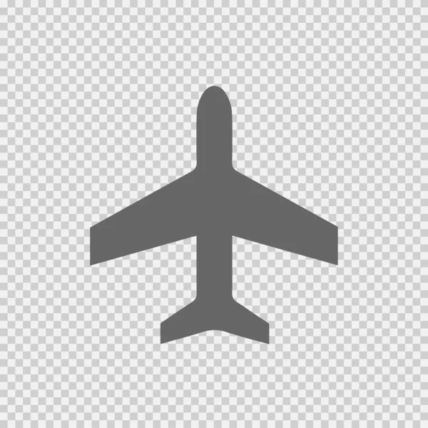 Ícone Logotipo Vetor Plano Sinal Símbolo Avião Isolado Simples — Vetor de Stock