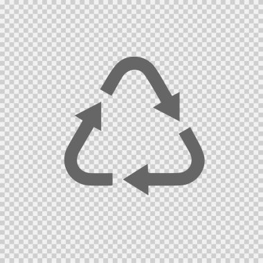 Vektör simgesini geri dönüştür. Çevre işareti vektör illüstrasyonu 10.