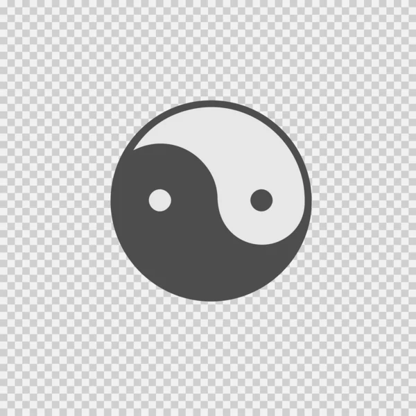 Ikona Wektora Symbolu Ying Yang Ilustracja Verctor Eps — Wektor stockowy