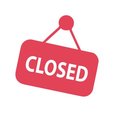 Kapalı imza metni vektör simgesi 10 eps.