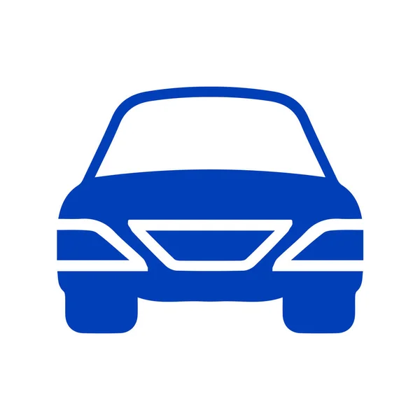 Ícone Vetor Frontal Carro Eps Ilustração Isolada Simples — Vetor de Stock