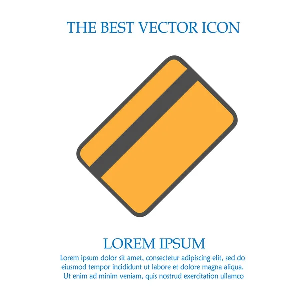 Kreditkarten Vektor Symbol Folge Einfaches Isoliertes Zeichensymbol — Stockvektor