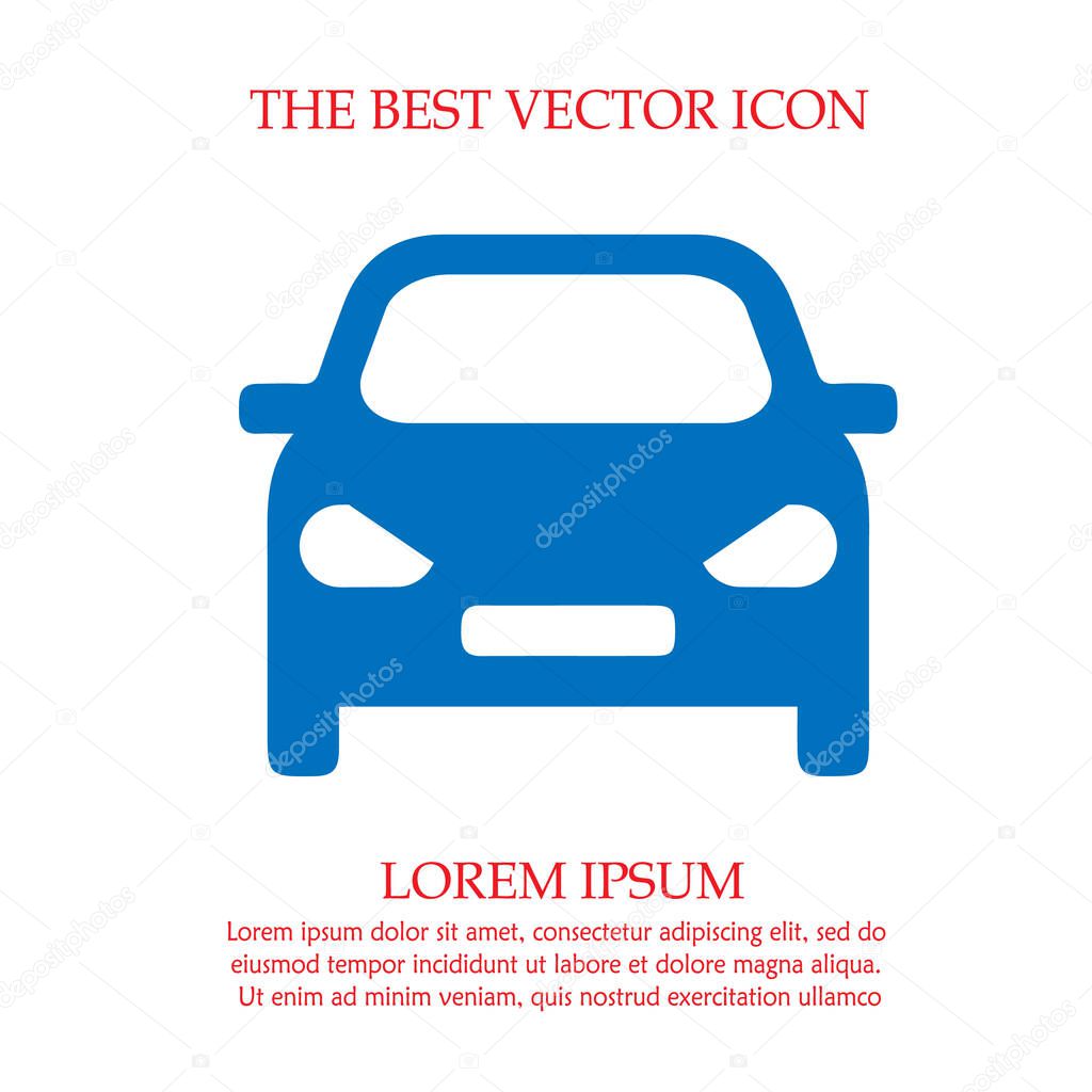 Car icon. Speed symbol. Vector illustration EPS 10.